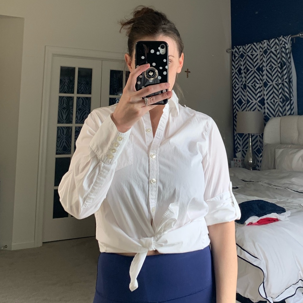 White button down shirt